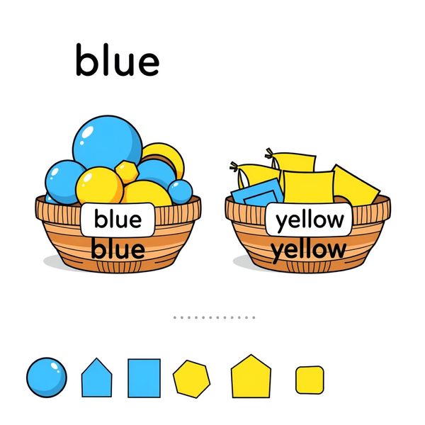 Koszyki do sortowania — ilustracja aktywności