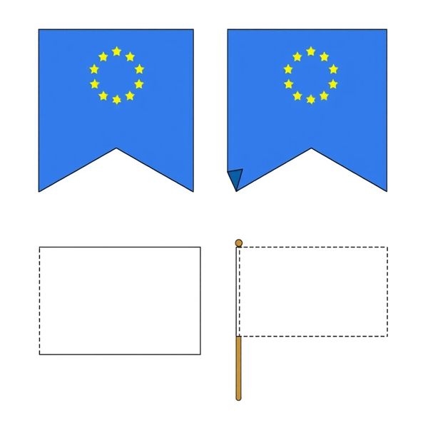 Mini-flagi na patyczkach - szablon do druku