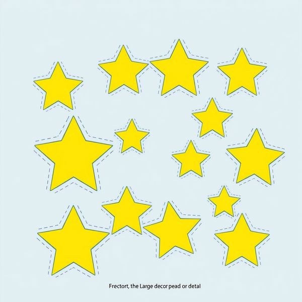 Żółte gwiazdki - szablony do wycięcia