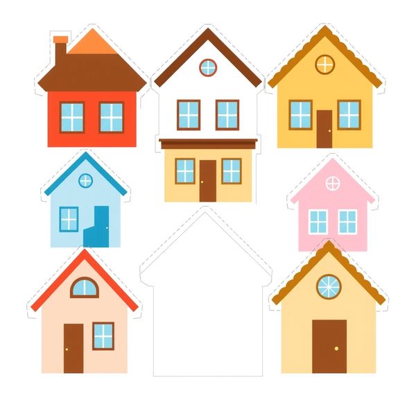 Plansza z domkami - punkty odbioru