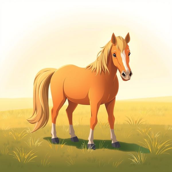 Ilustracja konia do pokazania