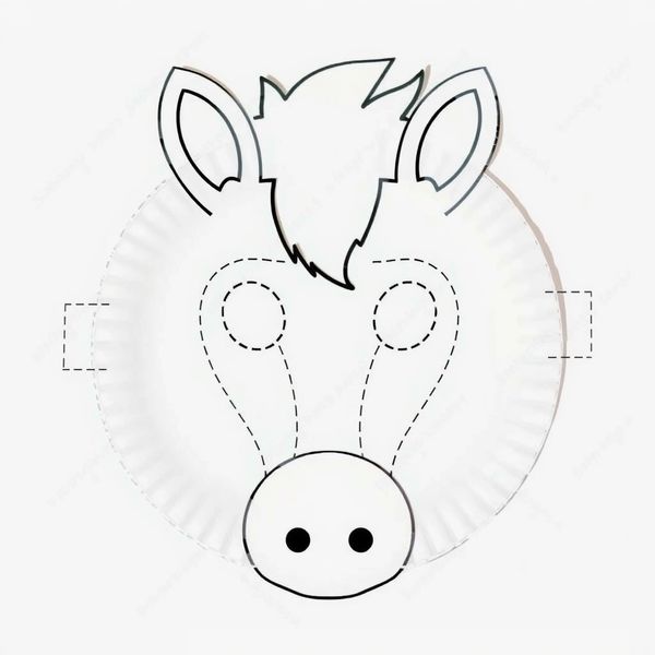 Szablon maski konia (do wydruku i wycięcia)