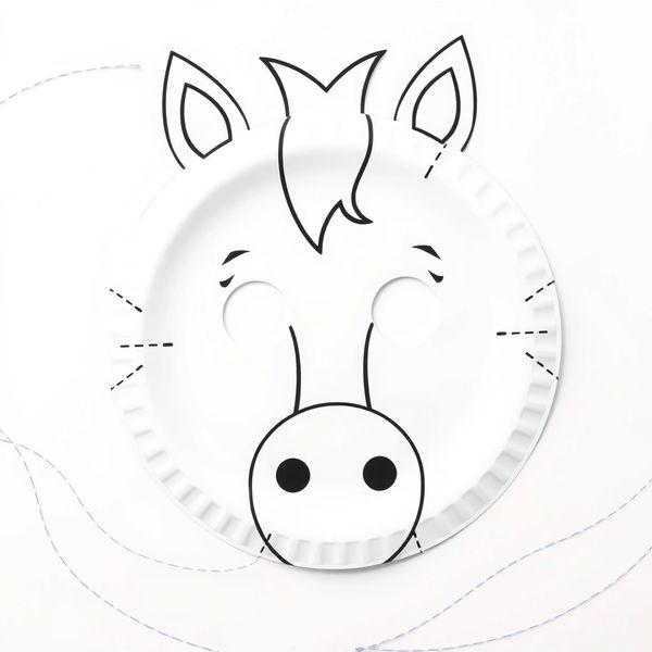 Szablon maski konia (do wydruku i wycięcia)