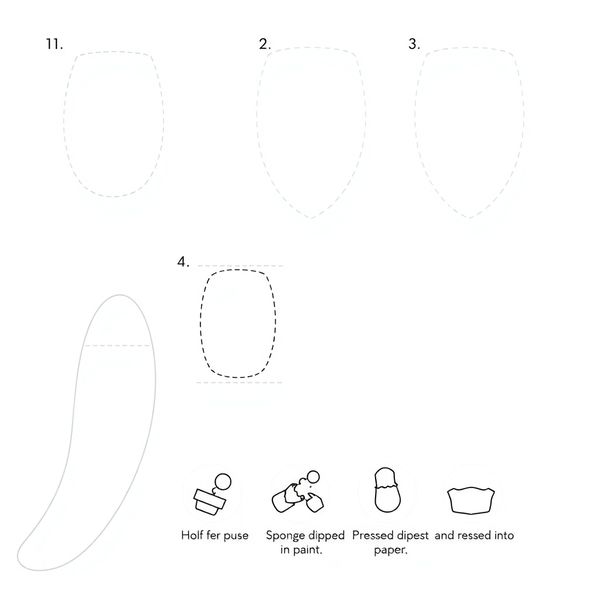 Szablon odbitek kopyt / stempel kopyta