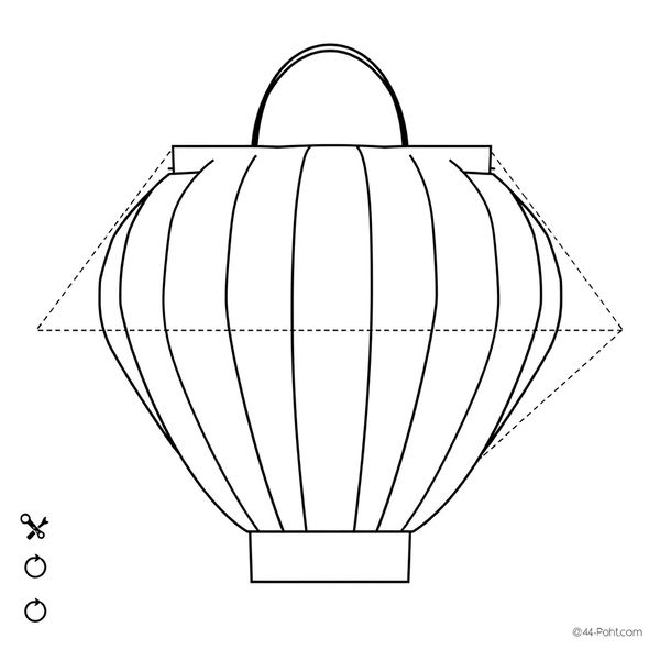 Szablon lampionu do wycięcia (A4)