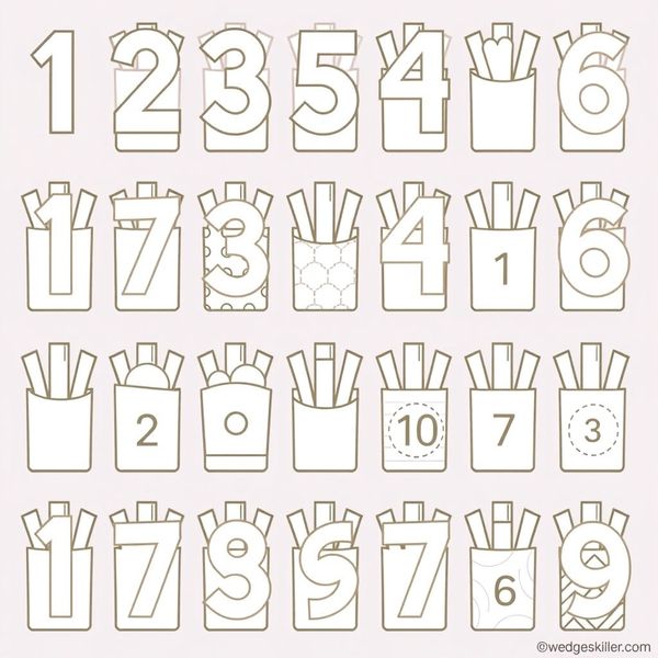 Pomocnik do liczenia — paski frytek