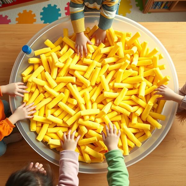 Pojemnik sensoryczny — 'frytki'