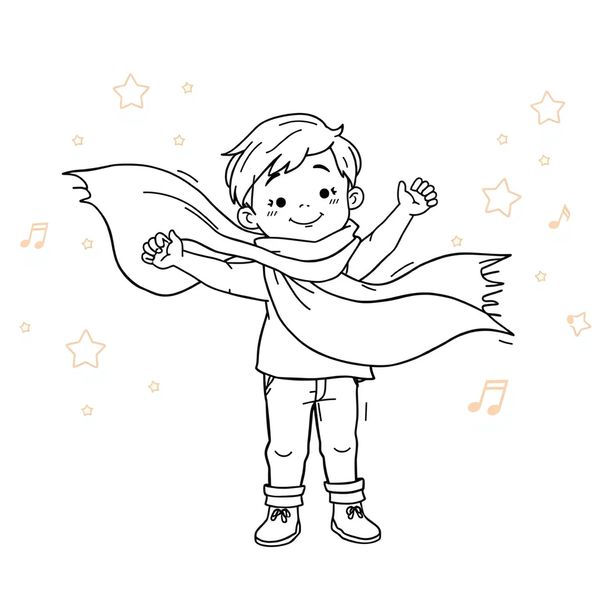 Kolorowanka: Chusta do tańca