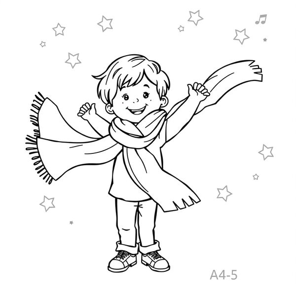 Kolorowanka: Chusta do tańca
