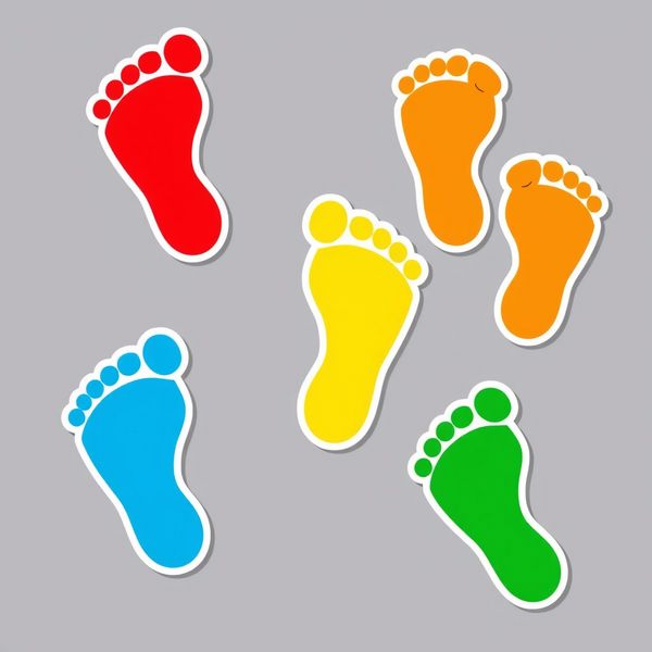 Szablon ścieżki stóp