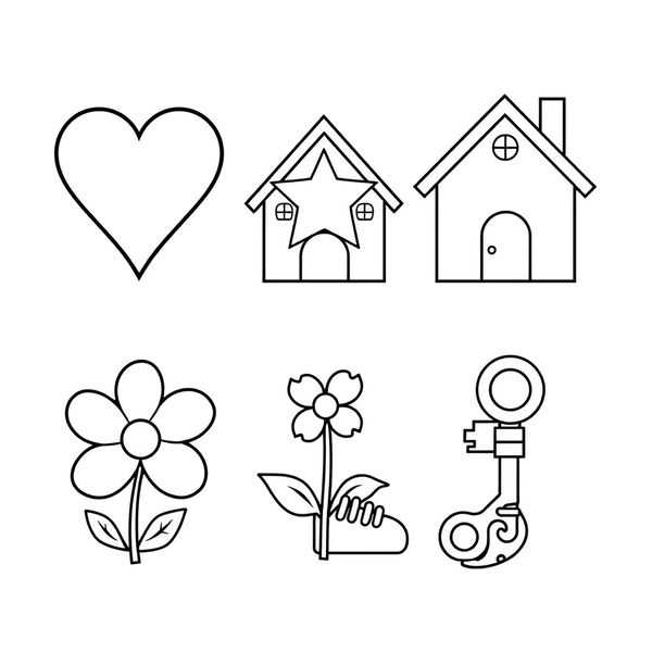 Kolorowanka: symbole wróżb