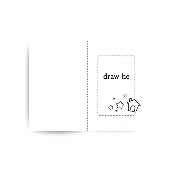 Szablon karty A4 do zagięcia