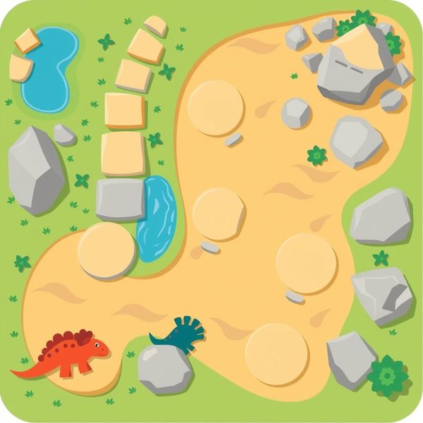 Mata do zabaw — plansza ruchowa