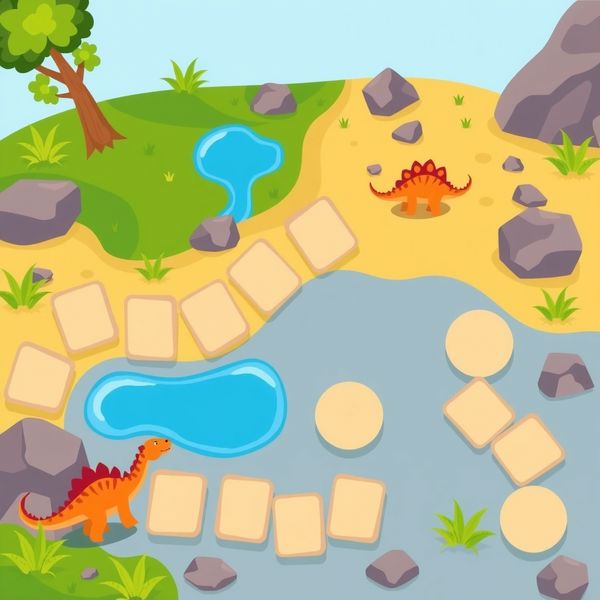 Mata do zabaw — plansza ruchowa