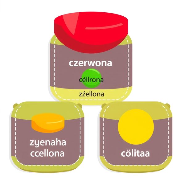 Etykiety do słoików — sortowanie nakrętek