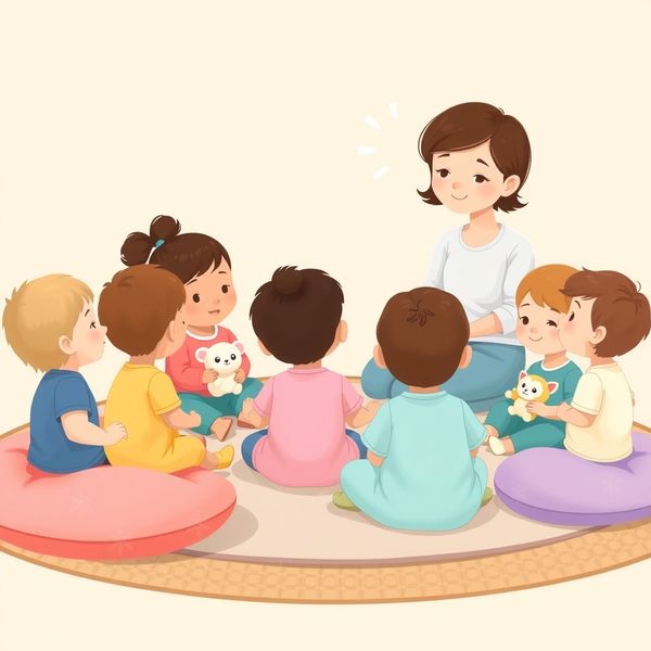 Scenka powitalna — koło na dywanie