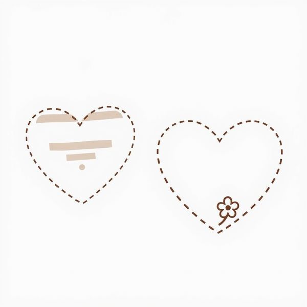 Szablon serduszka do wydruku (naklejki)