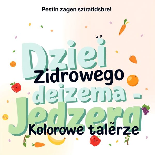 Plakat powitalny: Dzień Zdrowego Jedzenia