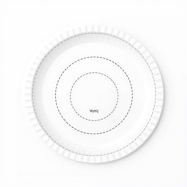 Szablony papierowych talerzy