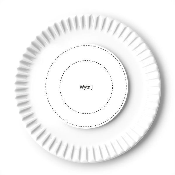 Szablony papierowych talerzy