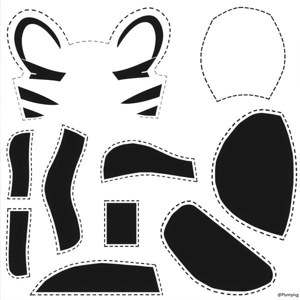 Szablon: uszka i paski