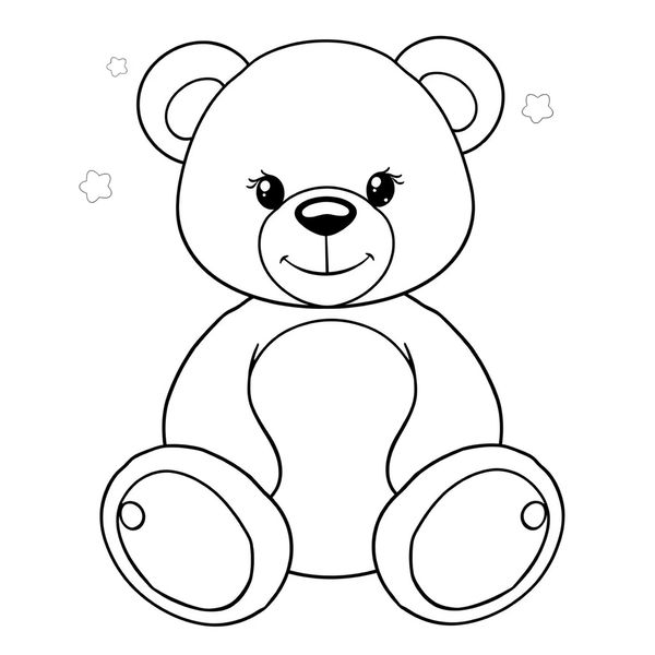 Kolorowanka: Pluszowy miś