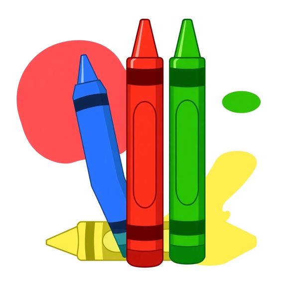 Duże kredki do pokazania