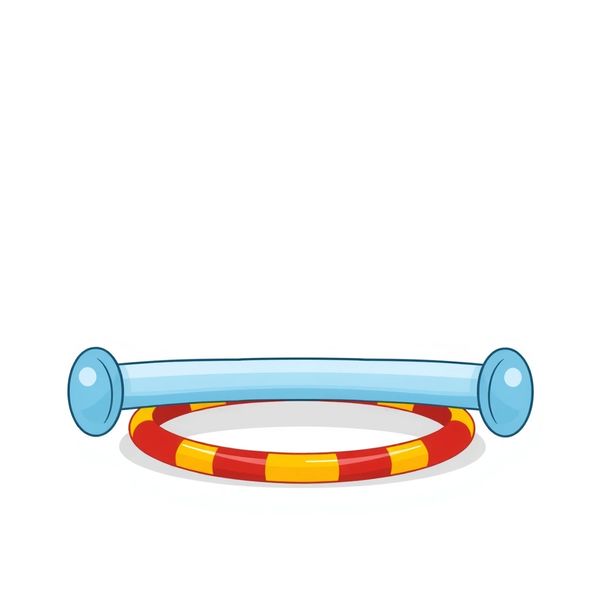 Naklejki/znaczniki hula-hoop i belka równowagi (szablon)