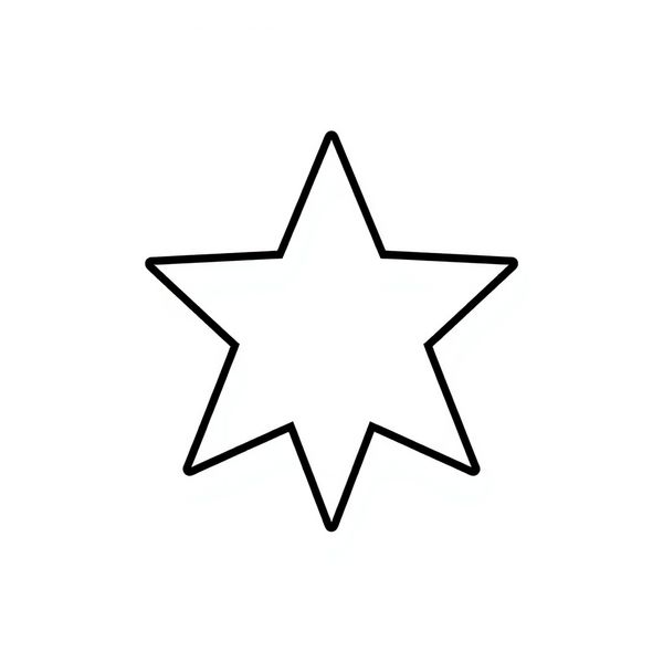 Szablon gwiazdki A4 — do druku