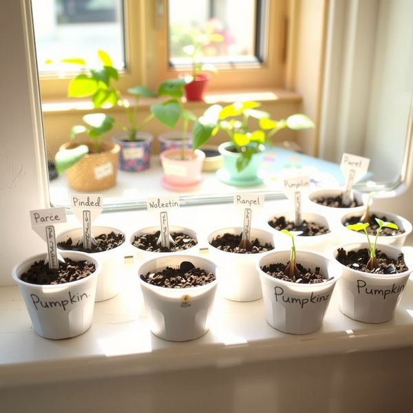 Zdjęcie: kubeczki z podpisami na parapecie