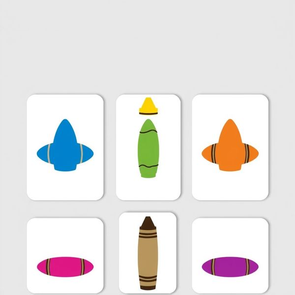 Karty kolorów — duże kredki