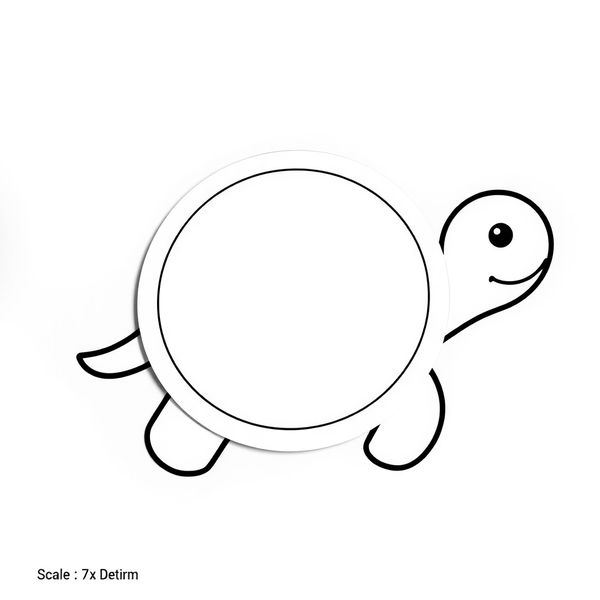 Szablony: głowa i nóżki żółwika